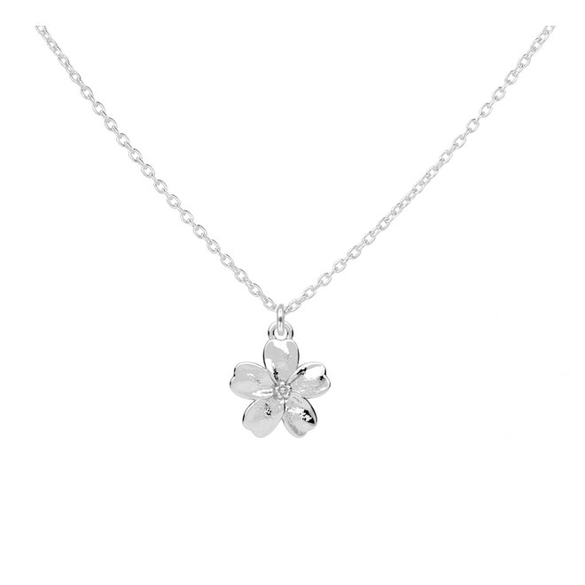 Ketting vergeet me niet bloem hanger - sterling zilver - ARLIZI 2372 - Fleury