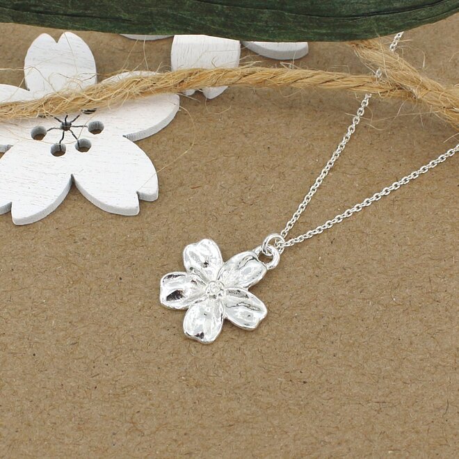 Sieradenset vergeet me niet bloem - sterling zilver - ARLIZI 2374 - Fleury