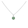 Ketting groen aventurijn kraal hanger - sterling zilver - ARLIZI 2399 - Novi