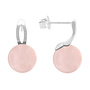 Oorbellen rozenkwarts oorsteker - sterling zilver - ARLIZI 2419 - Margo