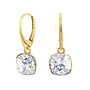 Oorbellen transparant Swarovski kristal oorhangers - verguld - ARLIZI 2428 - Isabel