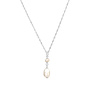 Necklace white freshwater pearls pendant - sterling silver - ARLIZI 2422 - Coraline