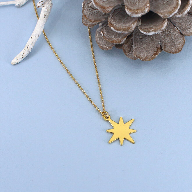 Ketting ster hanger - verguld- ARLIZI 1836 - Kendal