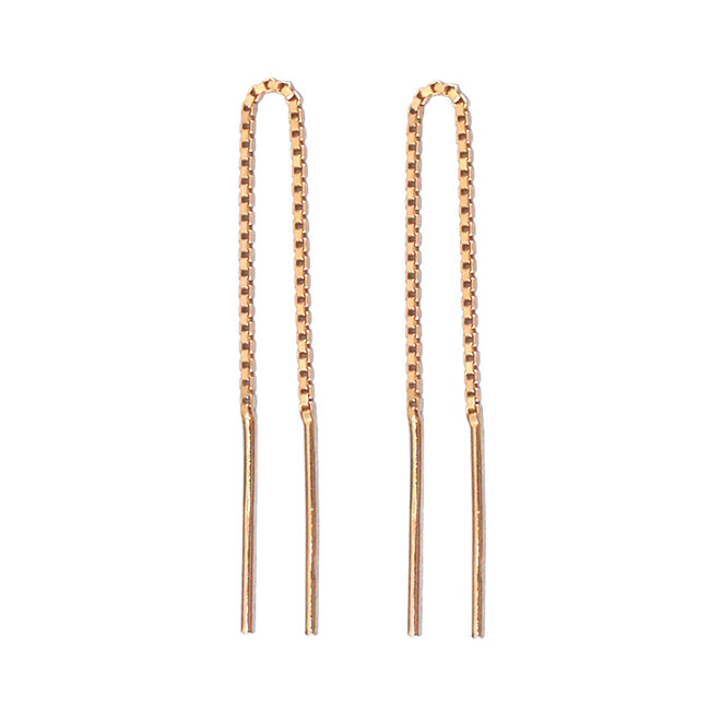 Durchzieherohrringe rosévergoldet - 2469