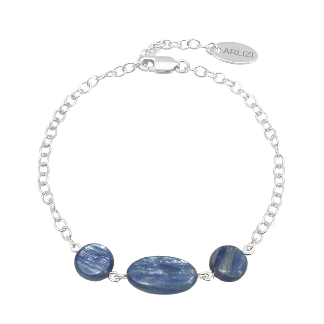Armband Blau Kyanit Perlen - Sterling Silber - ARLIZI 2479 - Celeste