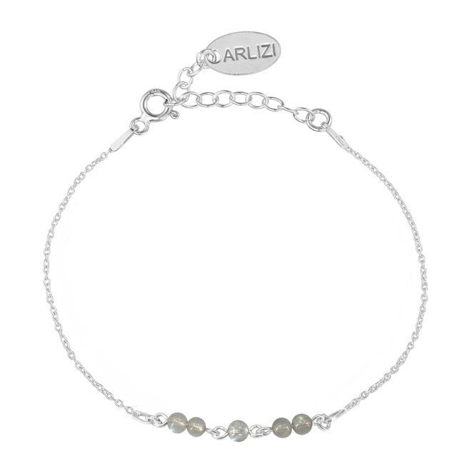 Armband Labradorit Perlen - Sterling Silber - ARLIZI 2488 - Nina