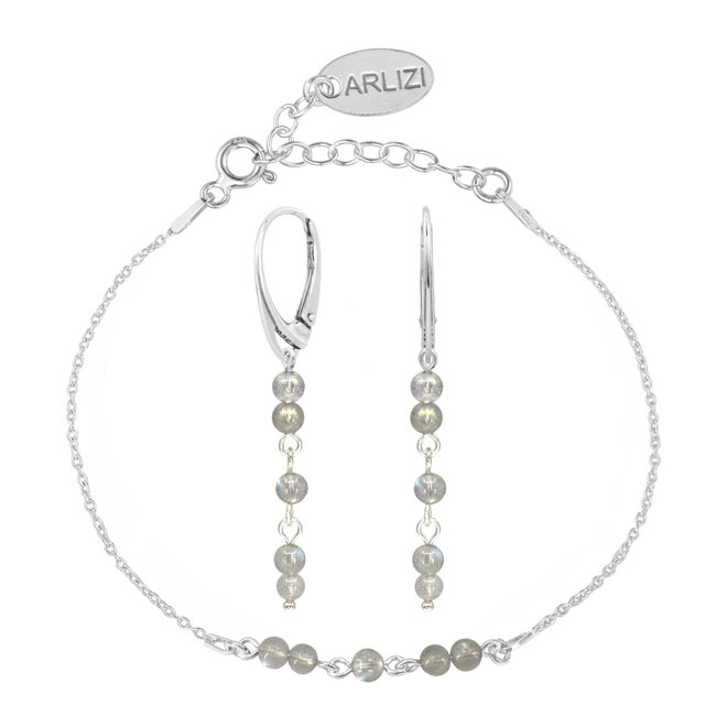 Schmuckset Labradorit Perlen Silber - 2489