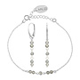 Armband oorbellen labradoriet kralen - sterling zilver - ARLIZI 2489 - Nina
