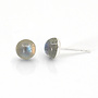 Oorbellen labradoriet cabochon oorstekers - sterling zilver - ARLIZI 2490 - Joy