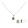 Sieraden set labradoriet cabochon hanger - sterling zilver - ARLIZI 2493 - Joy