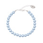 Perlenarmband Hellblau 6mm - Sterling Silber - ARLIZI 2495 - Noa