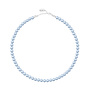 Parel ketting lichtblauw 6mm - sterling zilver - ARLIZI 2496 - Noa