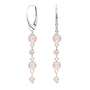 Oorbellen rozenkwarts kralen oorhangers - sterling zilver - ARLIZI 2501 - Rosy
