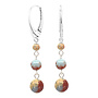 Oorbellen jaspis kralen oorhangers - sterling zilver - ARLIZI 2507 - Maya