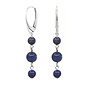Ohrringe Lapislazuli Perlen Ohrhänger - Sterling Silber - ARLIZI 2514 - Allegra