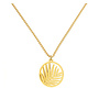 Ketting palmblad hanger - verguld - ARLIZI 2524 - Fleury