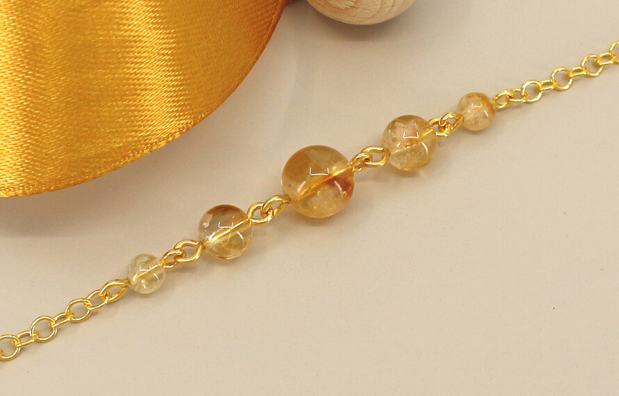 Festlicher und sonniger Schmuck mit Citrin
