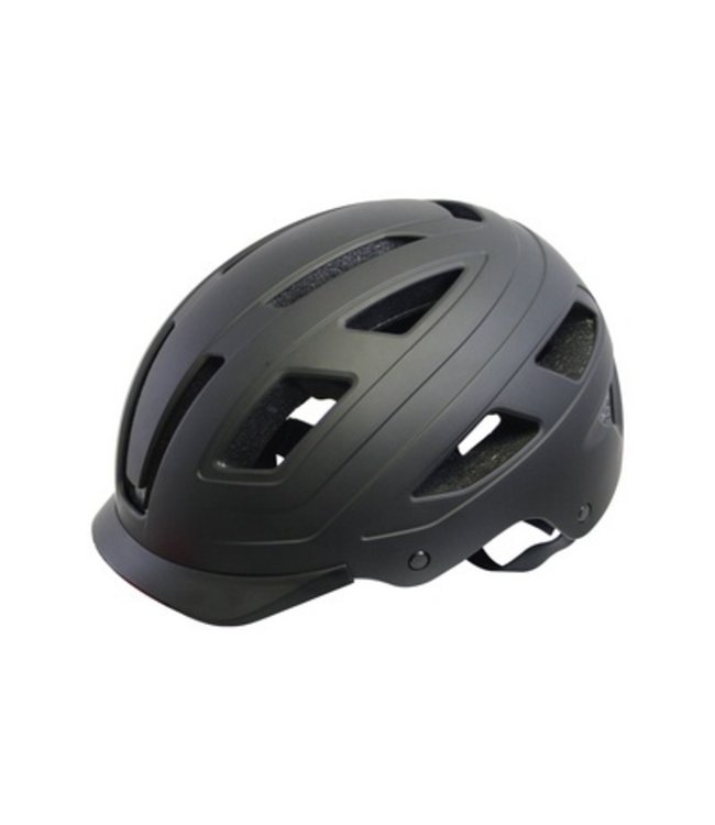 QT tech Helm Urban Style Zwart