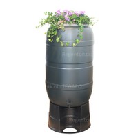 thumb-Regenton Flower Bowl 210 liter met zwart onderstel-1