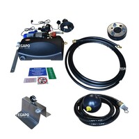 Pomppakket INOX-autoplus met 12m zuigslang, muurdoorvoer 100mm, RVS vlottersteun, drijvende aanzuig met filter korf