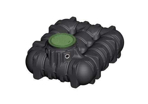 Platin tank 3000 liter met aan- en afvoergat en 2x mantelbuisgat + rubber doorvoerringen. 