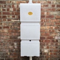 thumb-Prestige regenpijp regenton 100 liter graniet grijswit-1