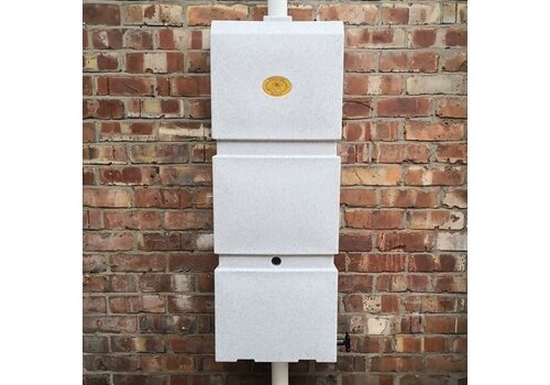 Prestige regenpijp regenton 100 liter graniet wit 