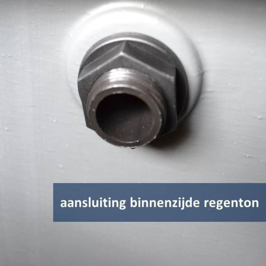 Bij deze regenton behorende overloop set 3 meter-3