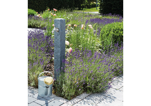 Kraanpaal granite dark met chrome kraan 