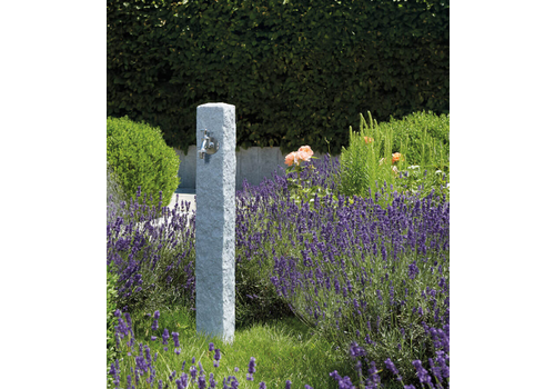Kraanpaal granite light met chrome kraan 