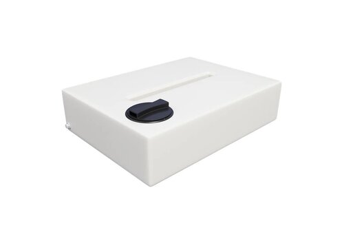 Platte watertank 80 liter wit 