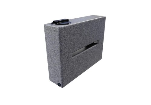 Smalle watertank 80 liter graniet grijs 
