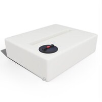 Platte watertank 400 liter wit