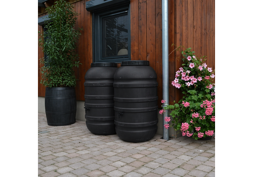 ReGreen Bowl set regenvat 440 liter zwart 