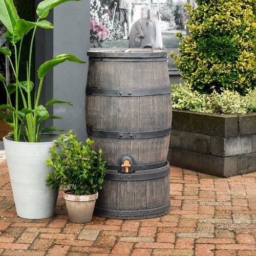 ROTO regenton 130 liter bruin 