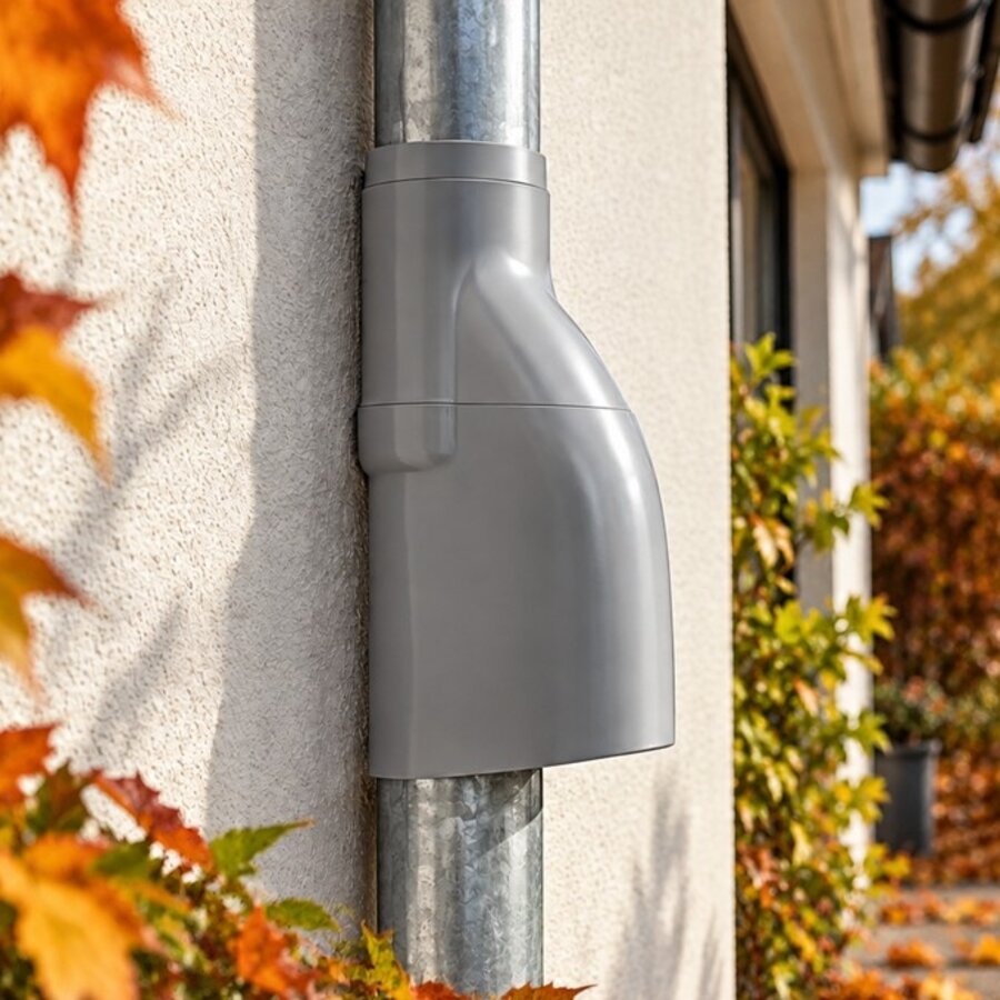 Premium bladscheider 70–100 mm met klep – voorkomt verstoppingen en spatwater-1