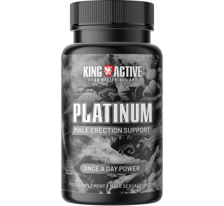 King Active Platinum - 60 vegan caps - Erectie & Potentie Kuur - Positieve werking Erectie, Energie & Gezondheid.