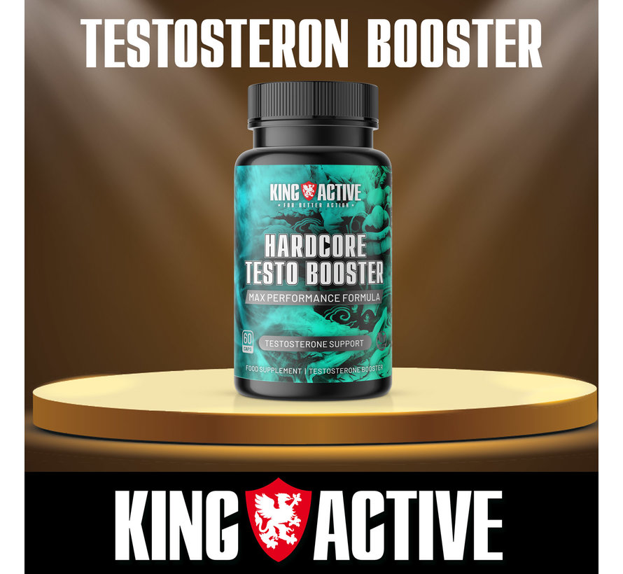 King Active - Hardcore Testo Booster - 60 caps - Testosteron Booster | Potentie, Kracht & Testosteron