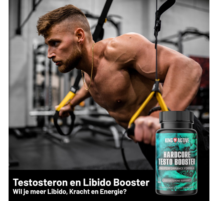 King Active - Hardcore Testo Booster - 60 caps - Testosteron Booster | Potentie, Kracht & Testosteron