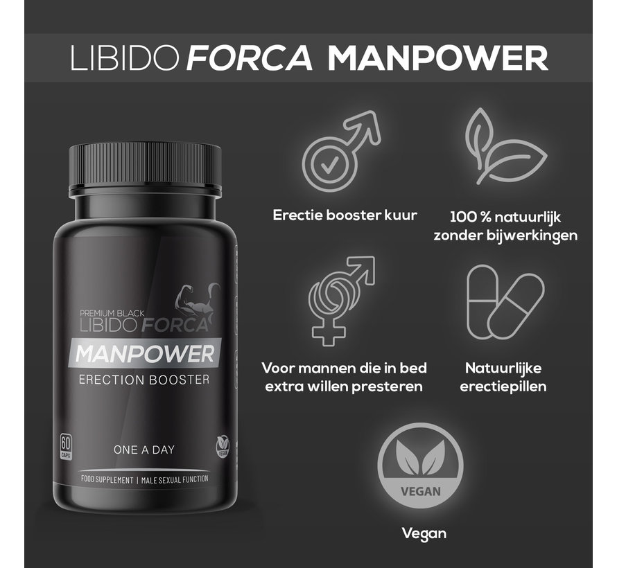 Libido Forca Manpower - 60 vegan caps – Erectiepillen Kuur