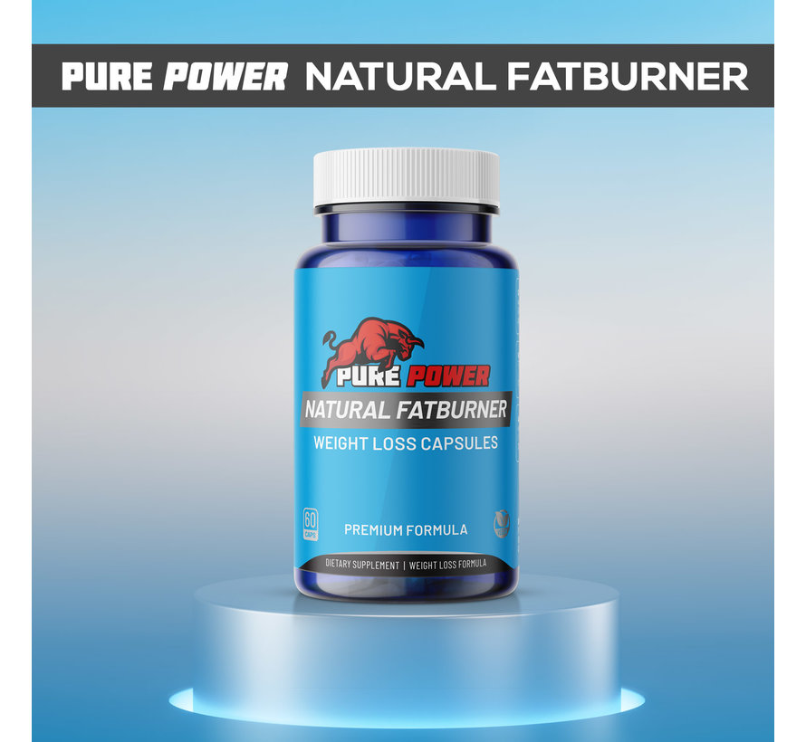 Pure Power Natural Fatburner - 60 vegan caps - Afslank & Energie Caps – Ondersteunt de Stofwisseling