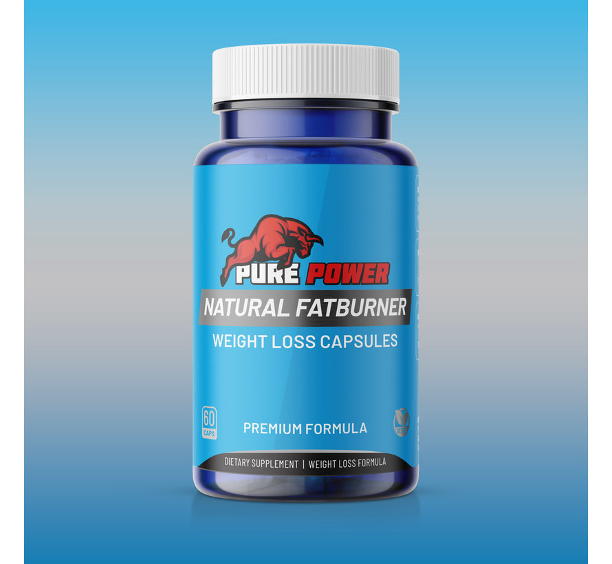 Pure Power Natural Fatburner - 60 vegan caps - Afslank & Energie Caps – Ondersteunt de Stofwisseling