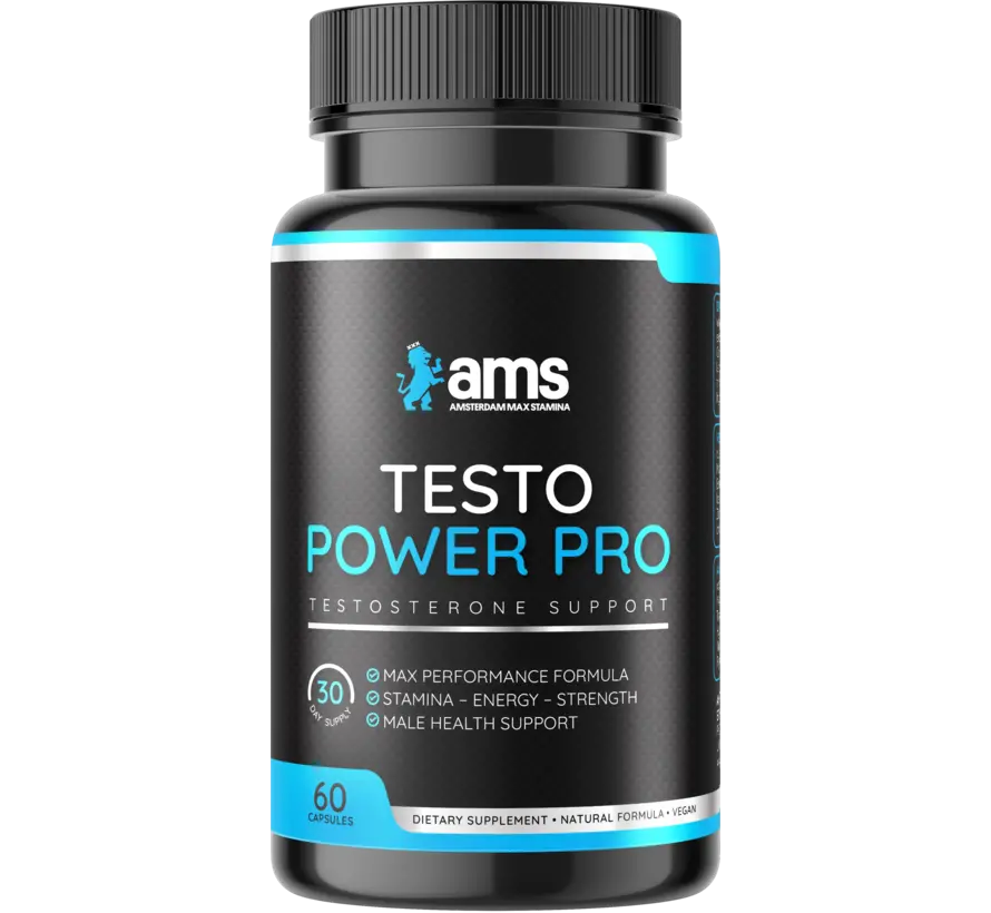 Testo Power Pro - 60 vegan caps - Testosteron & Spieropbouw – Energie & Potentie