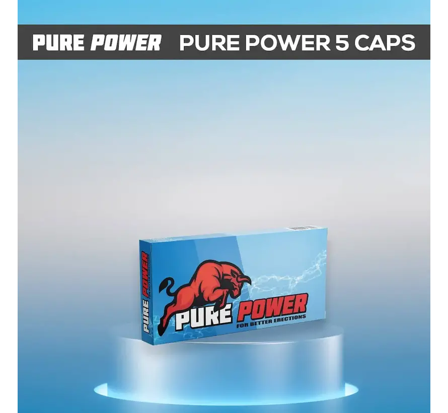 Pure Power - 5 capsules  - Erectiepillen