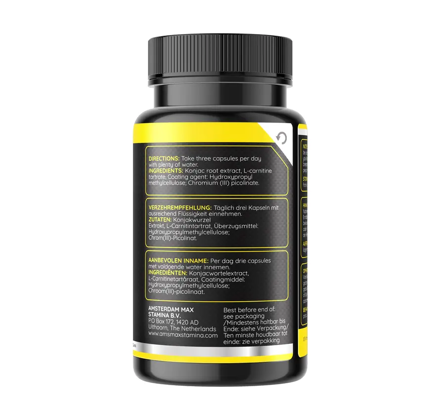 Fatburner Pro - 60 vegan caps – Afslankpillen - Snellere Stofwisseling