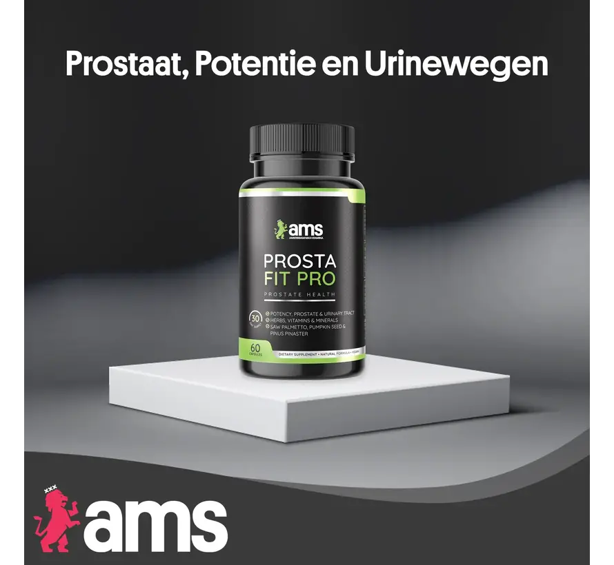 Prosta Fit Pro - 60 vegan caps - Prostaat, Potentie & Urinewegen – Helpt met normaal plassen