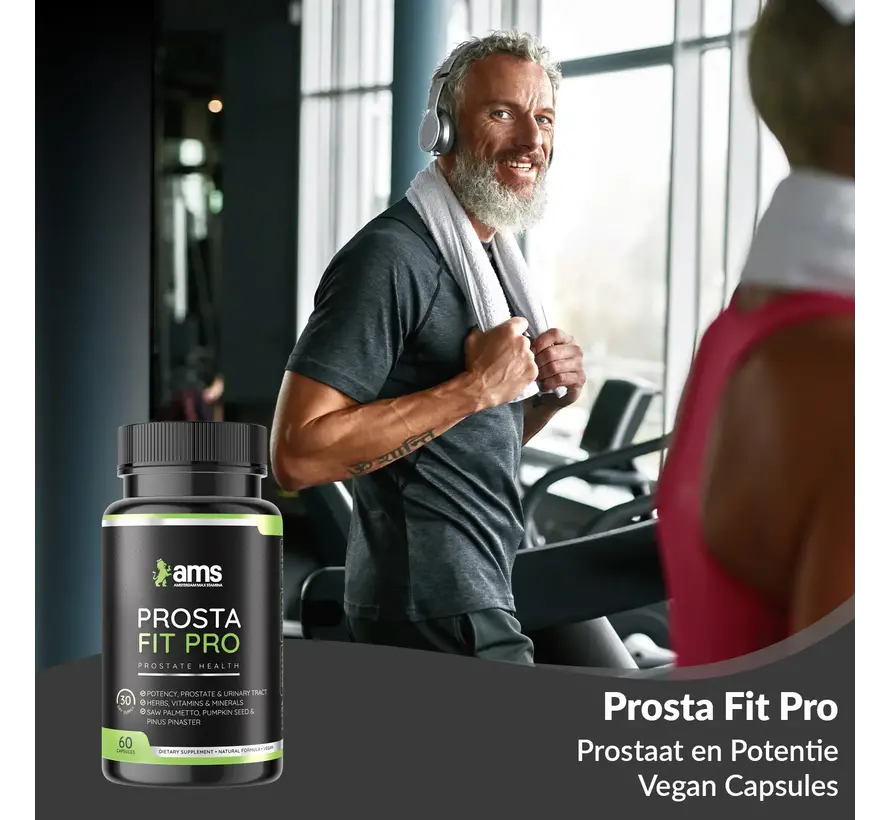 Prosta Fit Pro - 60 vegan caps - Prostaat, Potentie & Urinewegen – Helpt met normaal plassen