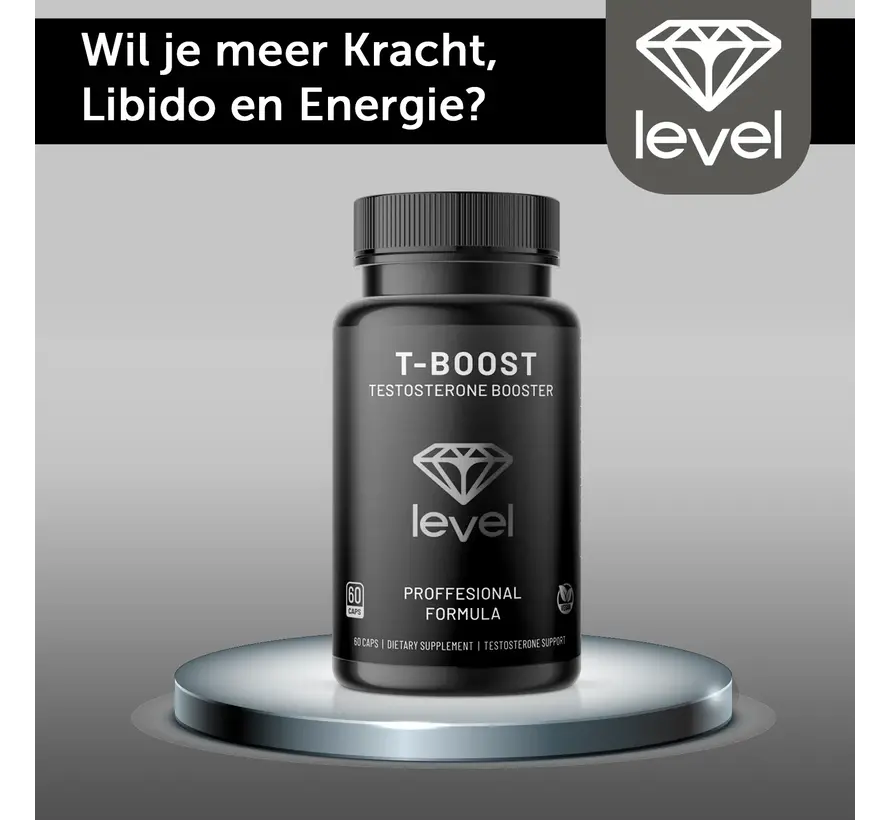Level T – Boost - 60 Vegan caps - Testosteron & Potentie Booster – Testo Caps