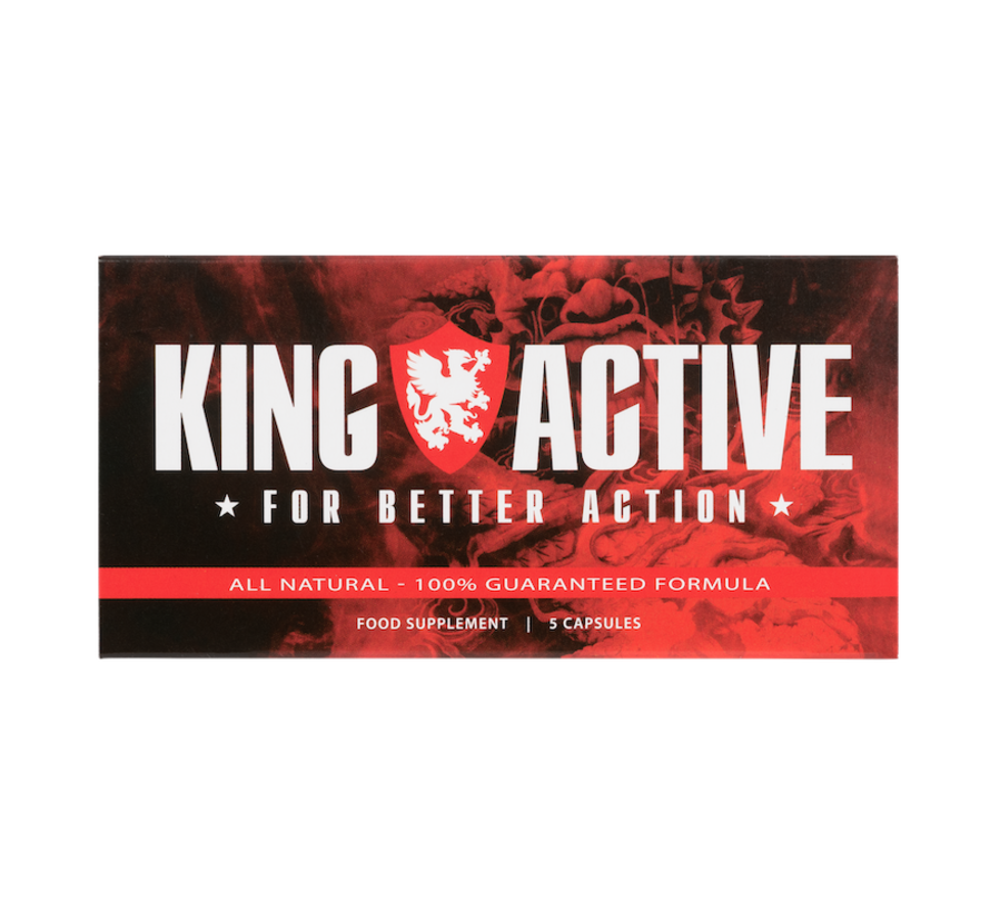 King Active - 5 Kapseln - King Active | Männerformel & Nahrungsergänzung