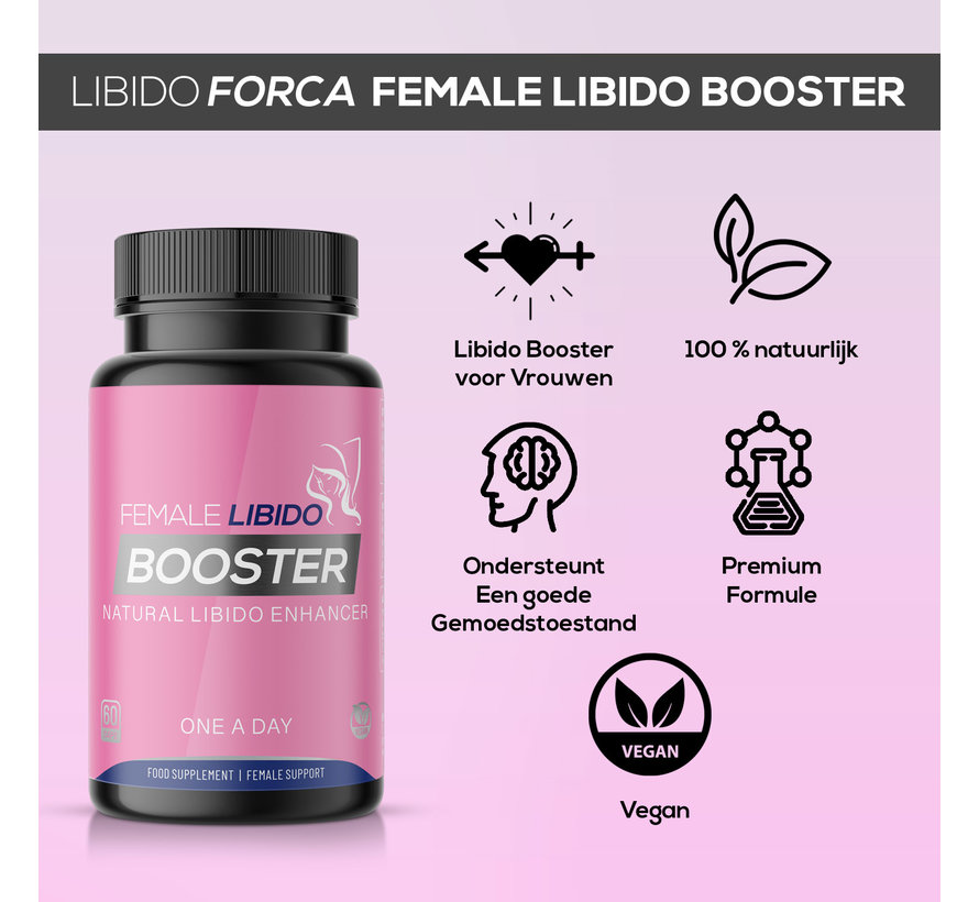 Female libido Booster - 60 vegan caps -  Libido & Stemming Formule voor Vrouwen